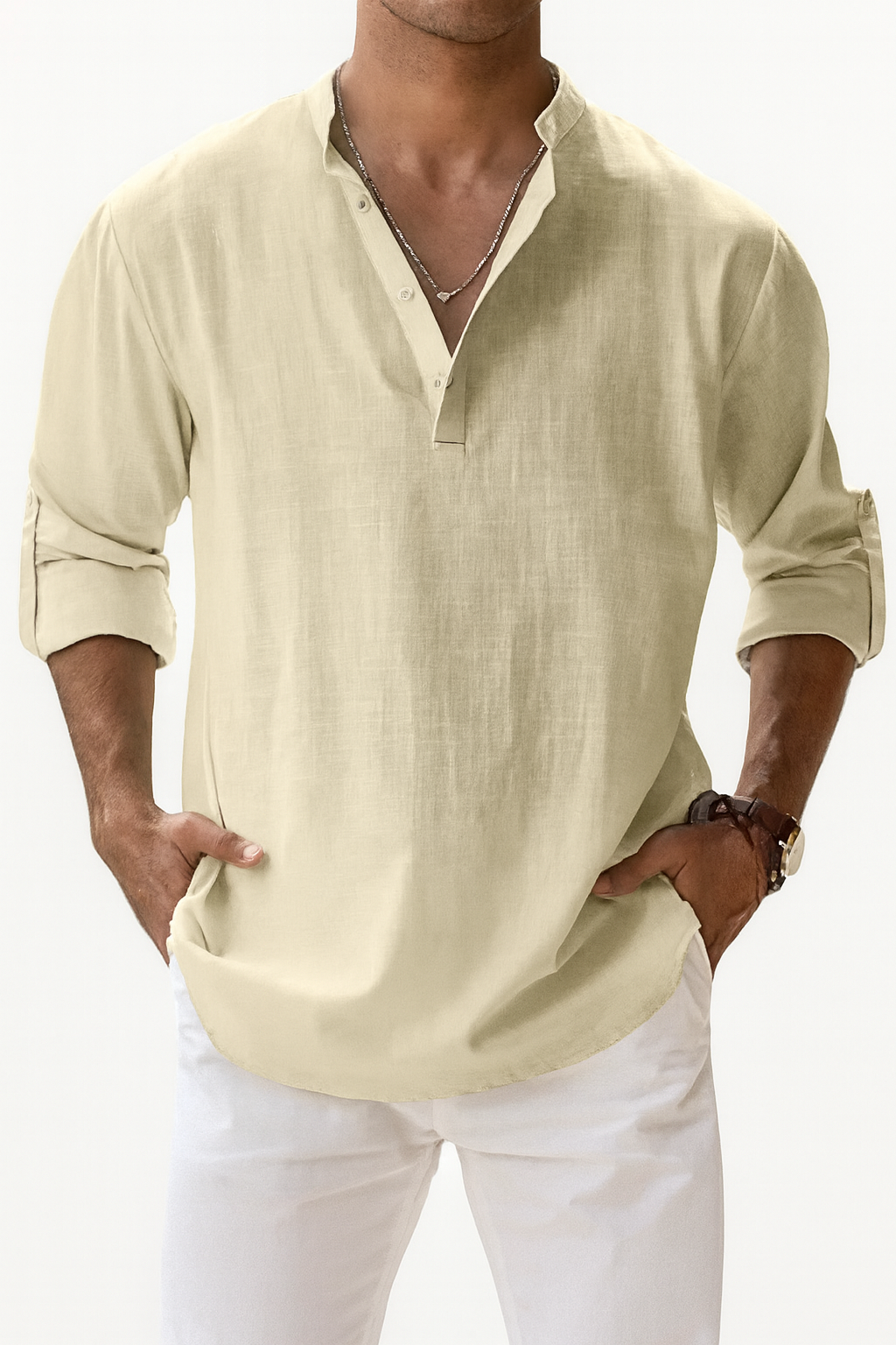 Riviera Linen Henley