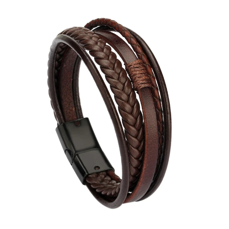 Urban Braided Leather Bracelet