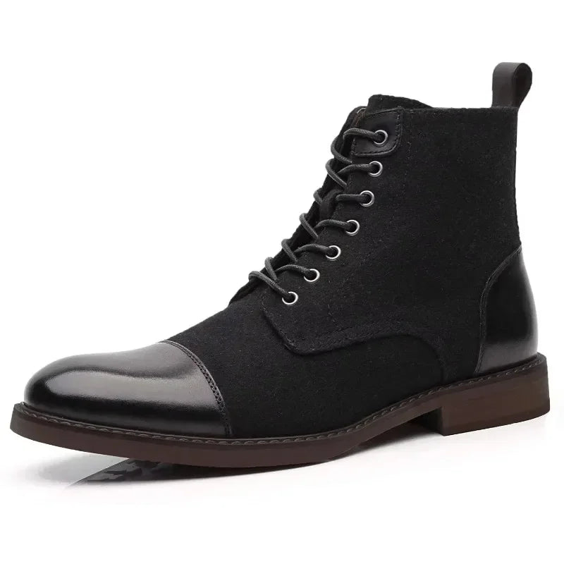 Oxford Wool-Blend Boots