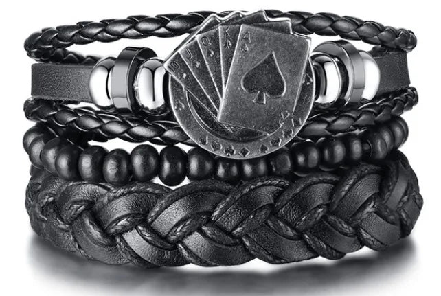 Black Orbit 4-Piece Bracelet Set