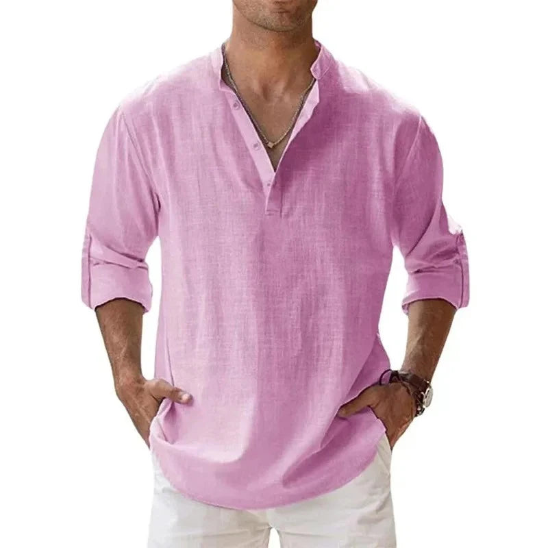 Riviera Linen Henley