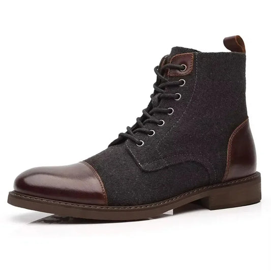 Oxford Wool-Blend Boots