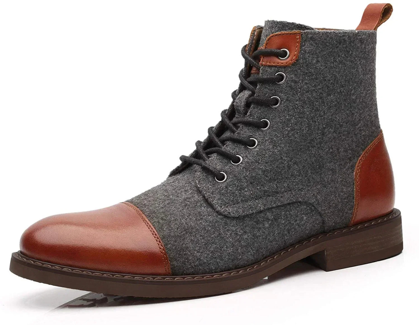 Oxford Wool-Blend Boots