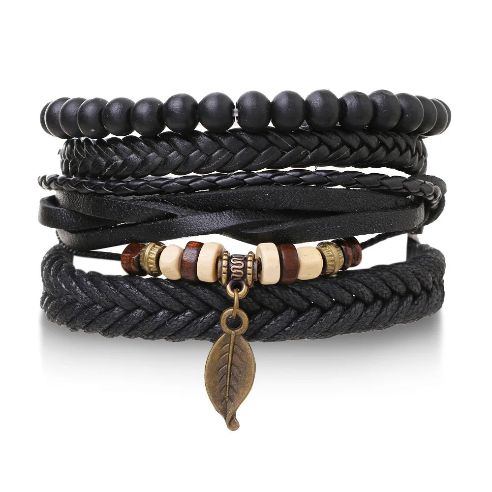 Black Orbit 4-Piece Bracelet Set