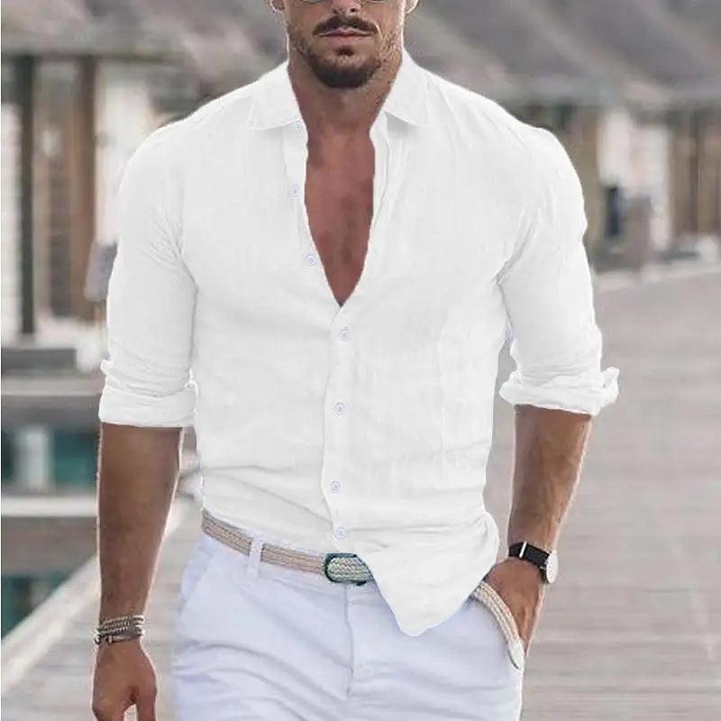 Oxford Rose Linen Shirt