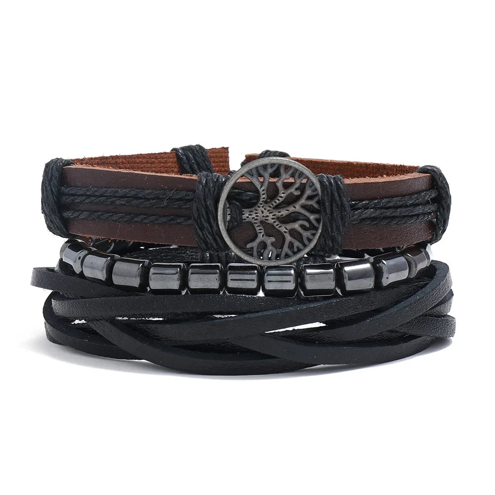 Black Orbit 4-Piece Bracelet Set