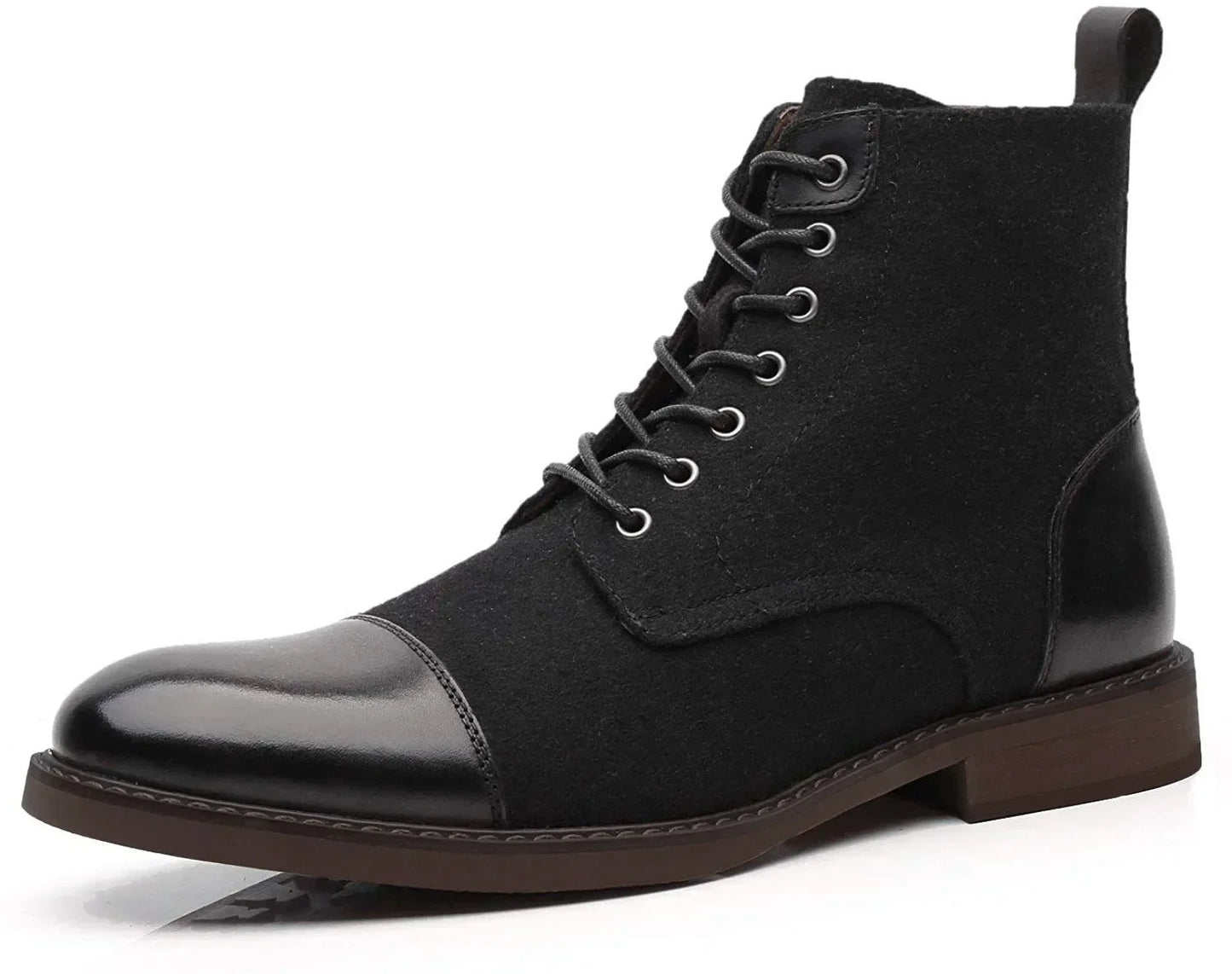 Oxford Wool-Blend Boots