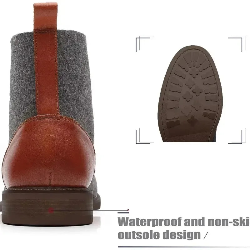 Oxford Wool-Blend Boots