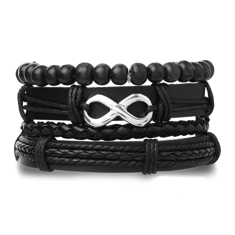 Black Orbit 4-Piece Bracelet Set