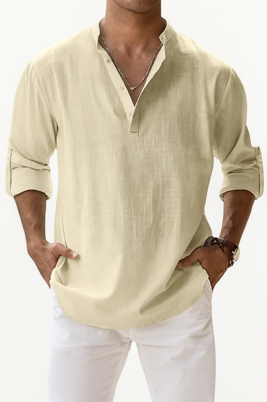 Riviera Linen Henley