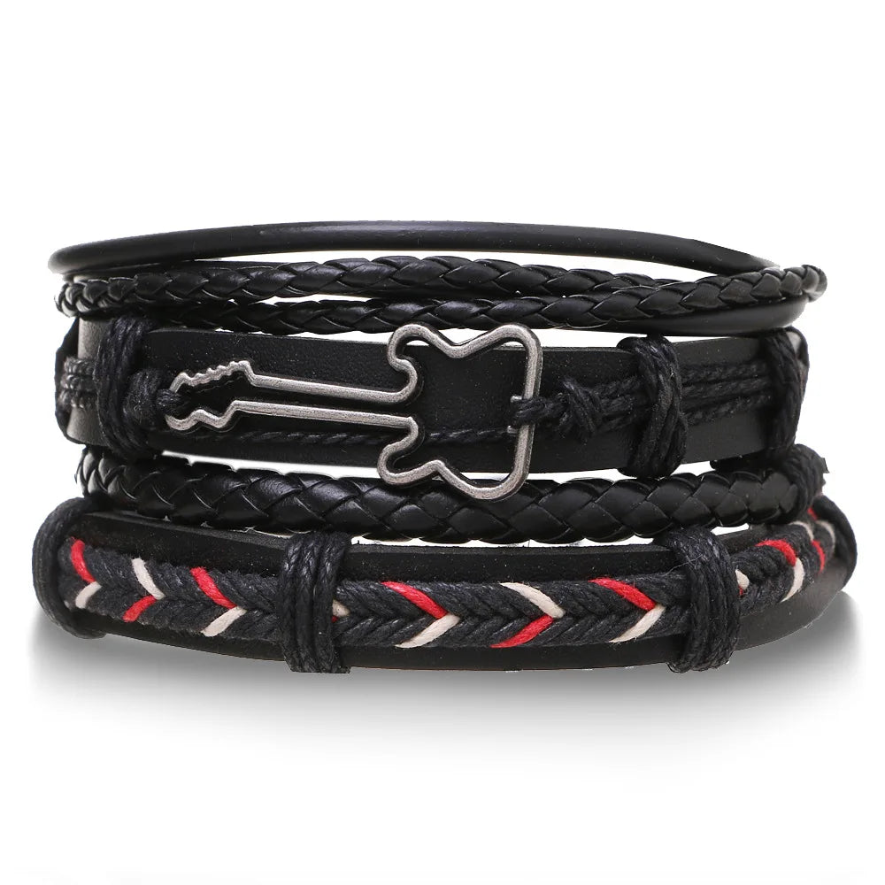 Black Orbit 4-Piece Bracelet Set