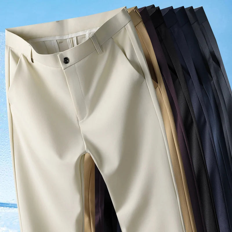 EleganceFlex Tailored Trousers – Multi Shades