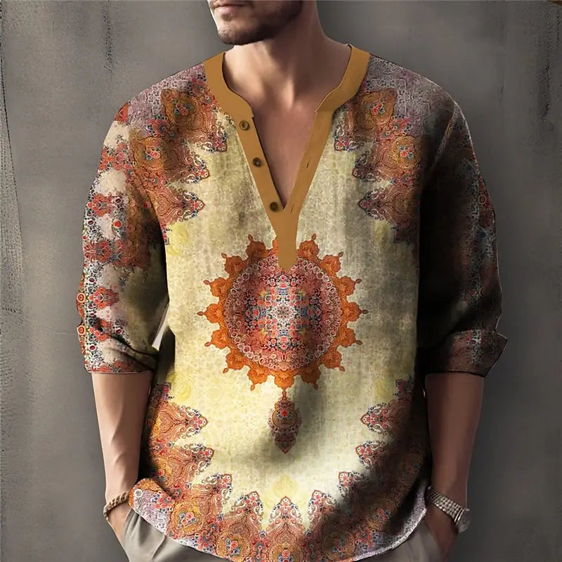 Midnight Royal Linen Shirt