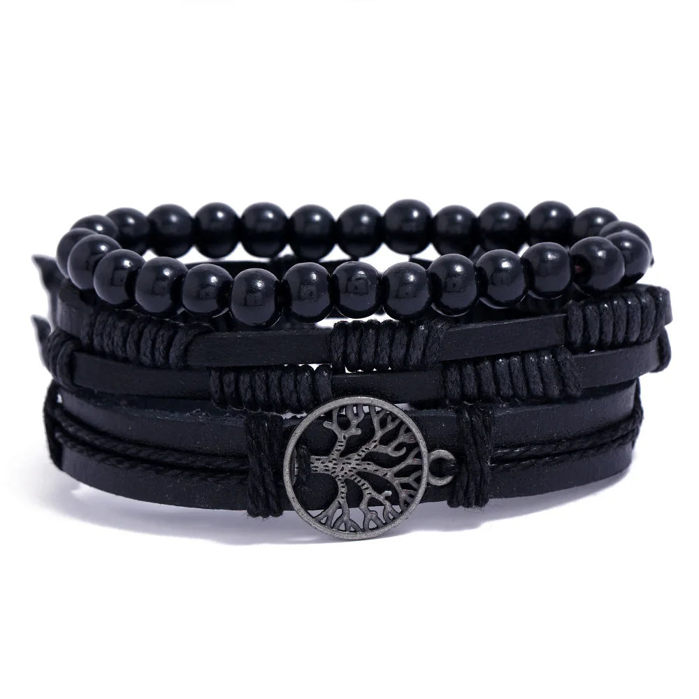 Black Orbit 4-Piece Bracelet Set