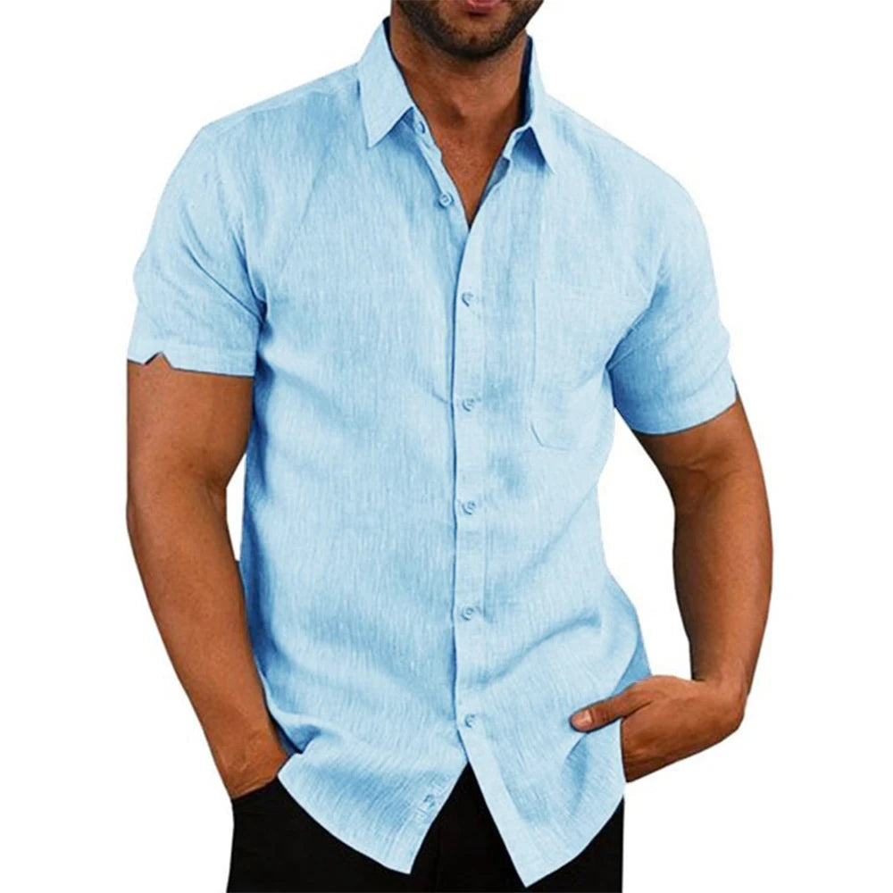 FrostLight Blue Casual Shirt