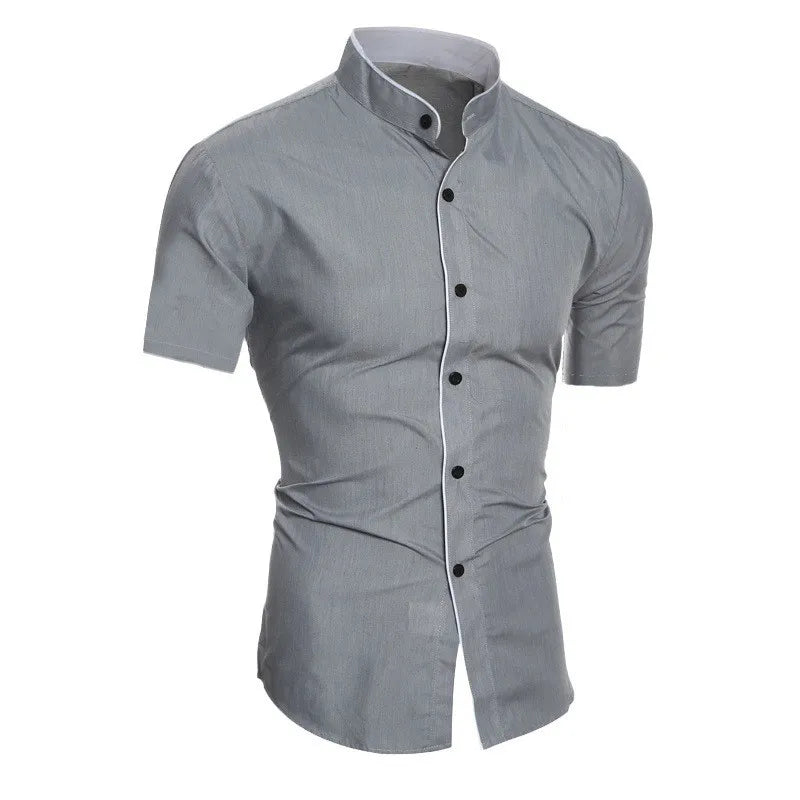 UrbanEdge Mandarin Collar Shirt