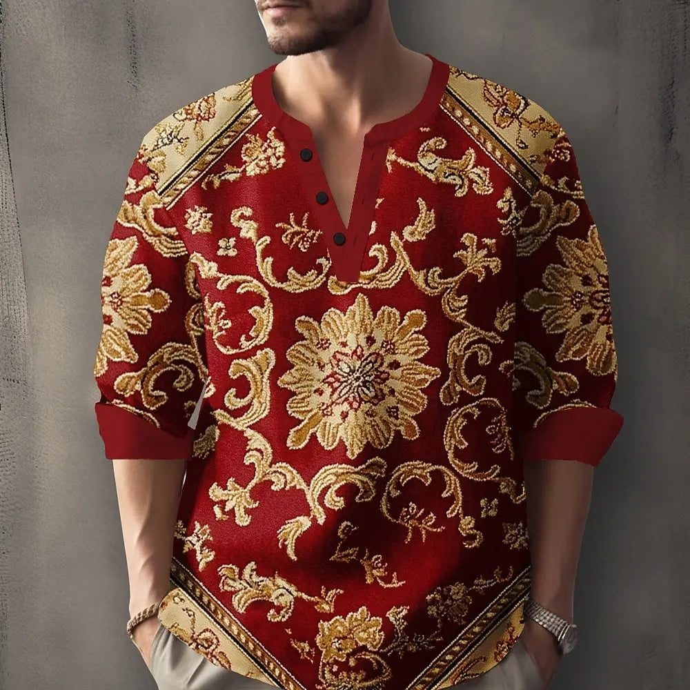 Midnight Royal Linen Shirt