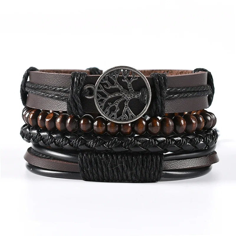 Black Orbit 4-Piece Bracelet Set