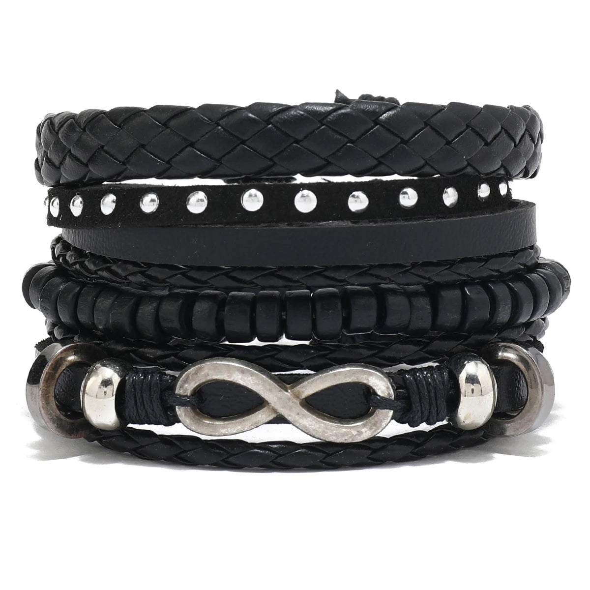 Black Orbit 4-Piece Bracelet Set
