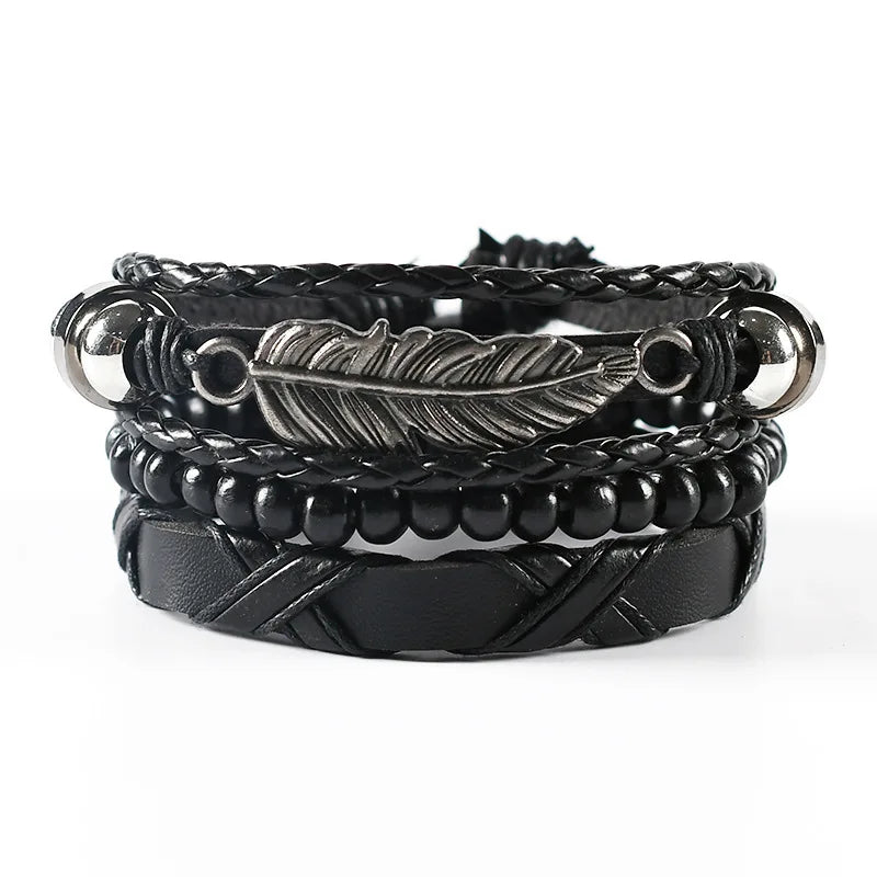 Black Orbit 4-Piece Bracelet Set