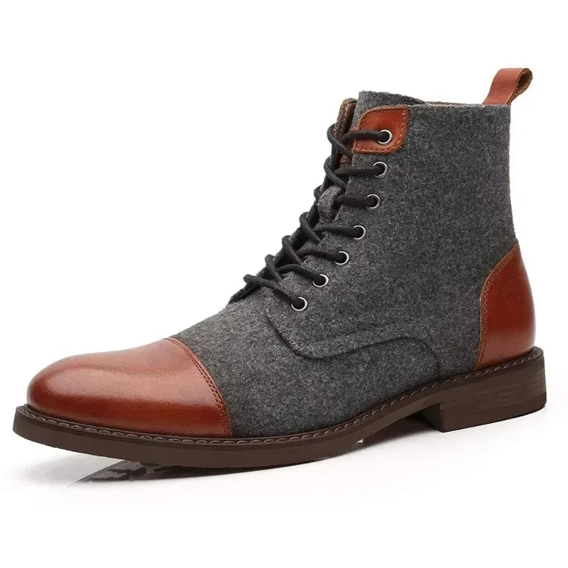 Oxford Wool-Blend Boots