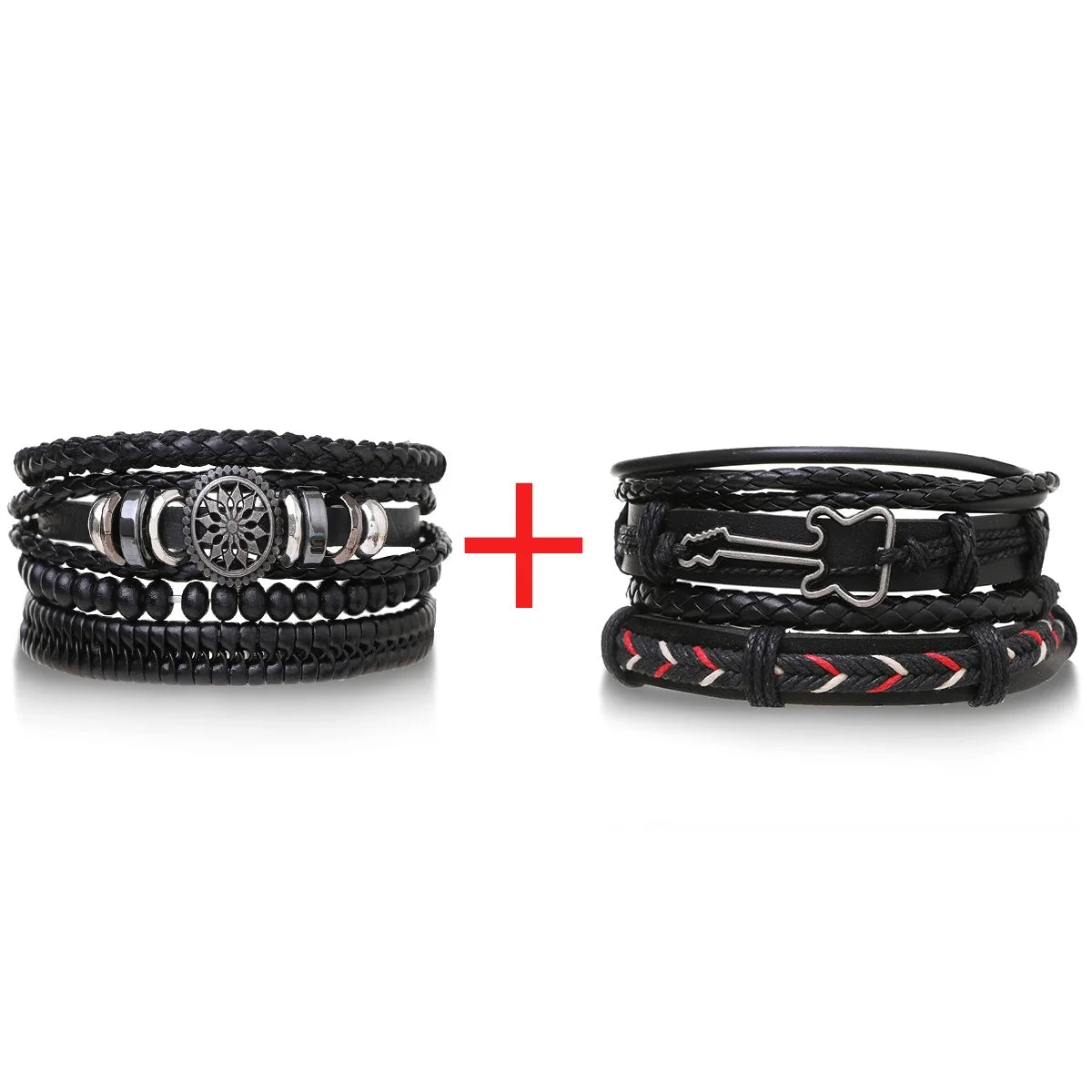 Black Orbit 4-Piece Bracelet Set