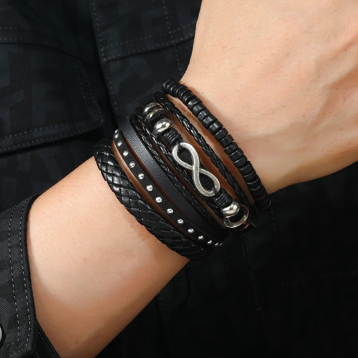 Black Orbit 4-Piece Bracelet Set