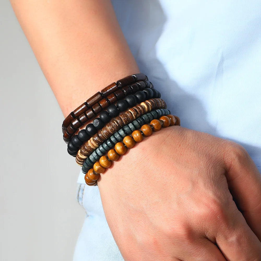 Black Orbit 4-Piece Bracelet Set