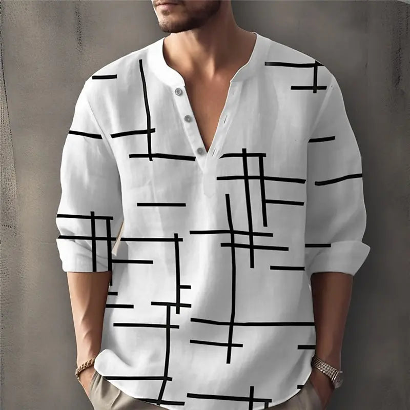 Midnight Royal Linen Shirt