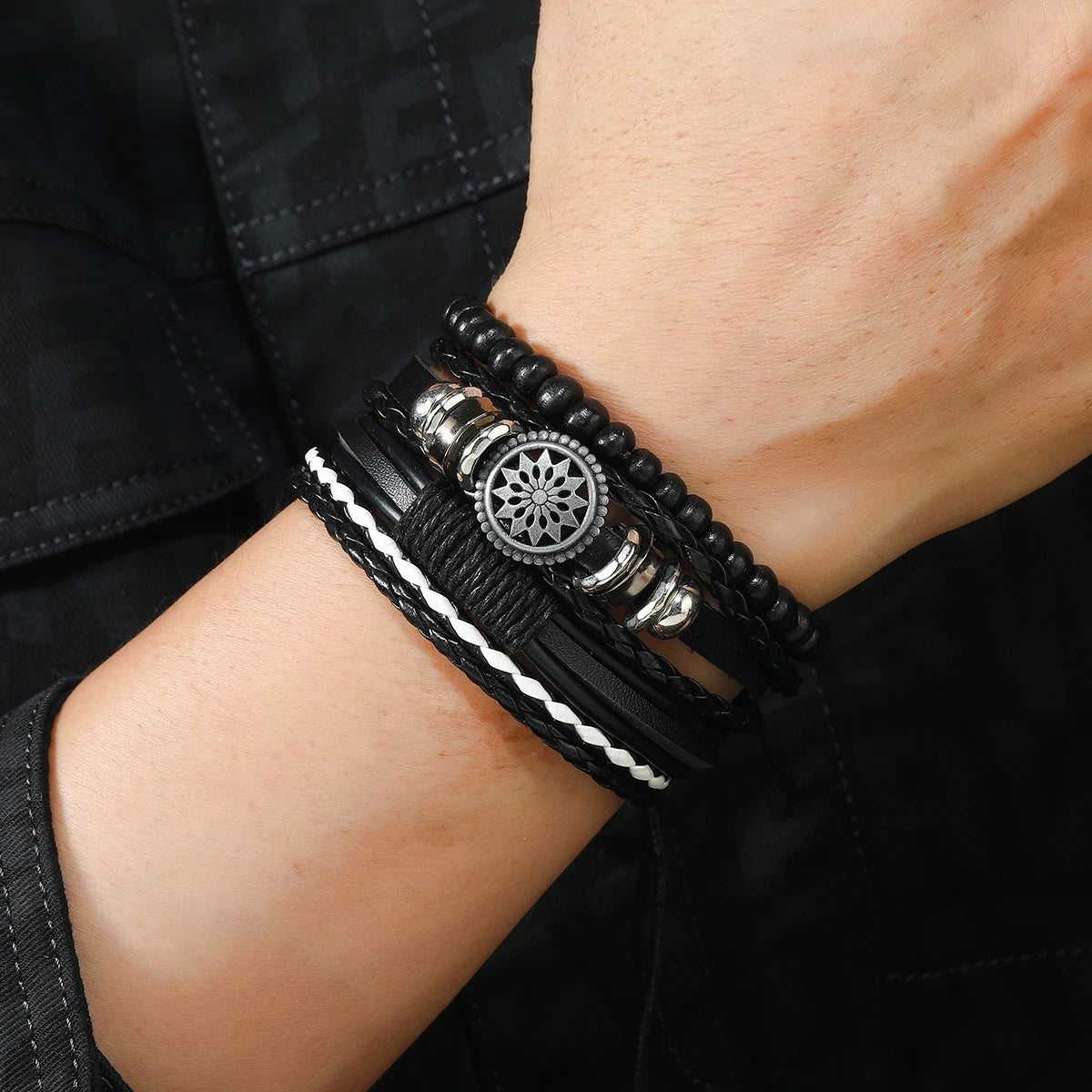 Black Orbit 4-Piece Bracelet Set