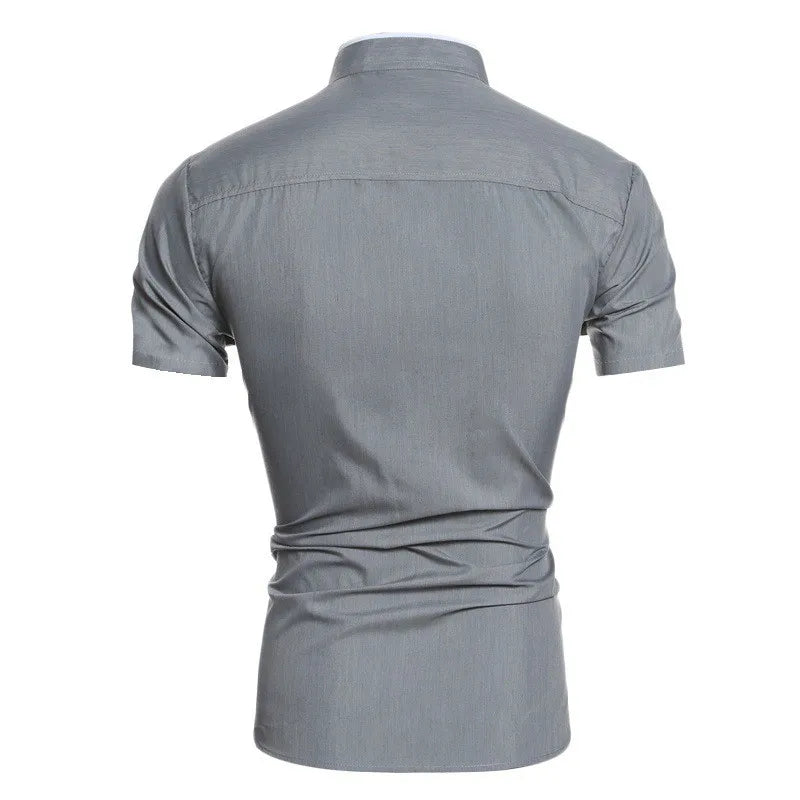 UrbanEdge Mandarin Collar Shirt