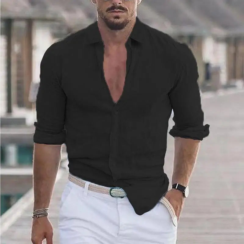 Oxford Rose Linen Shirt