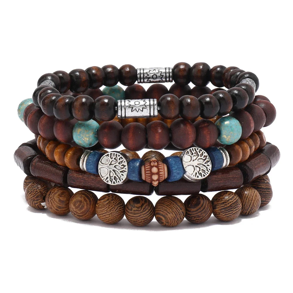 Black Orbit 4-Piece Bracelet Set