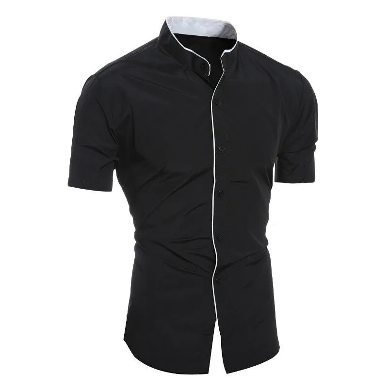 UrbanEdge Mandarin Collar Shirt