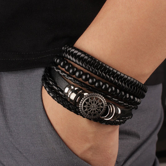 Black Orbit 4-Piece Bracelet Set