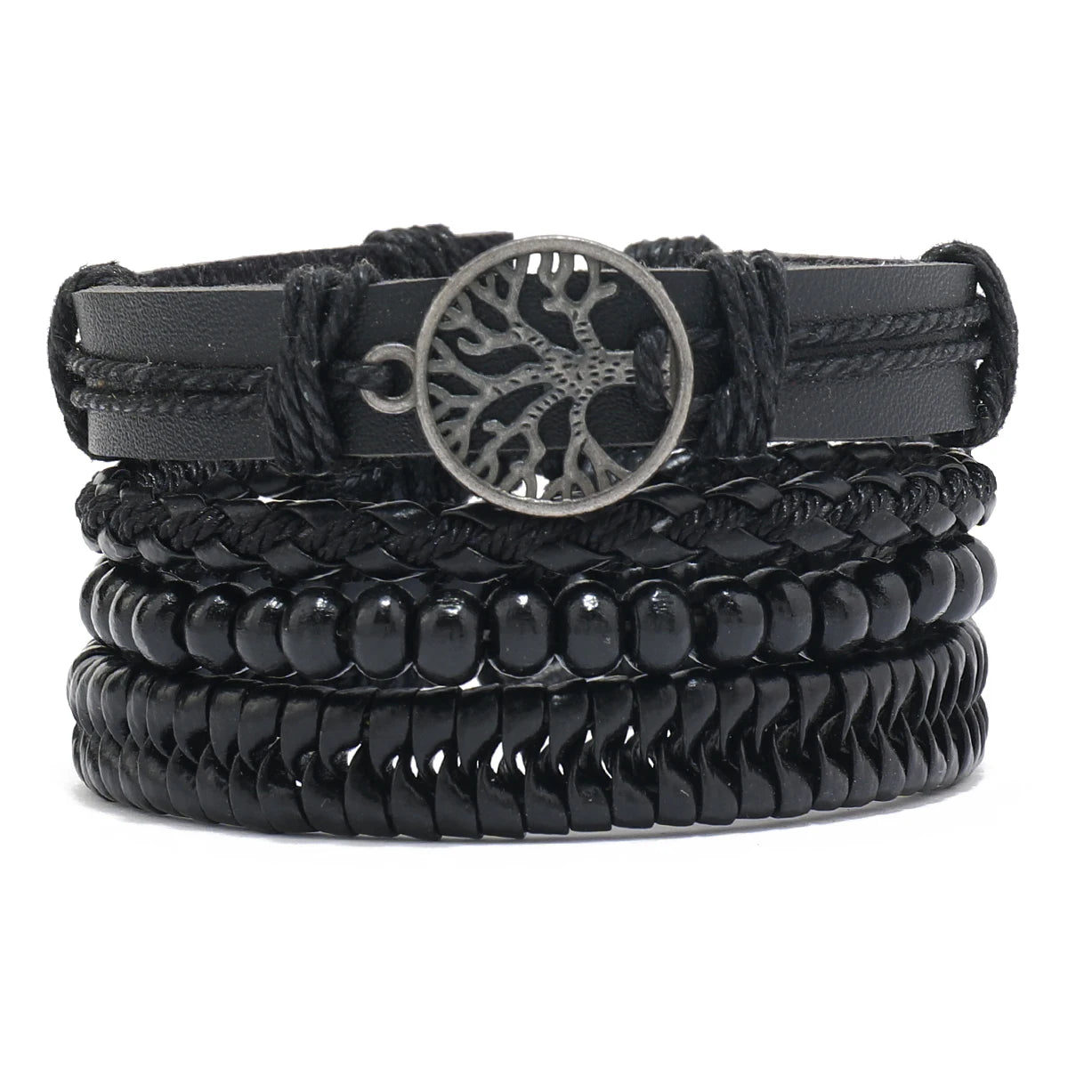 Black Orbit 4-Piece Bracelet Set