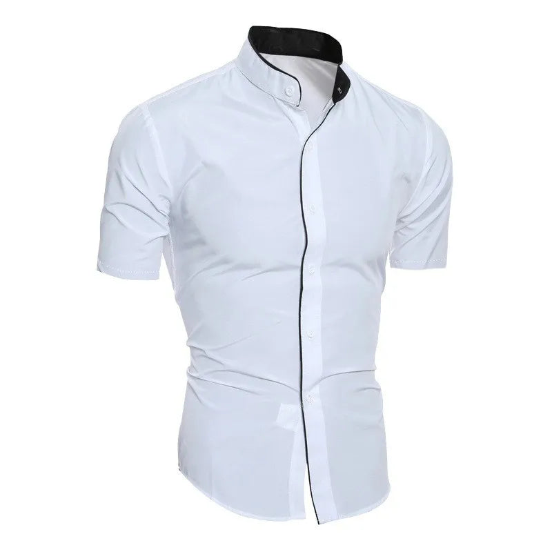 UrbanEdge Mandarin Collar Shirt