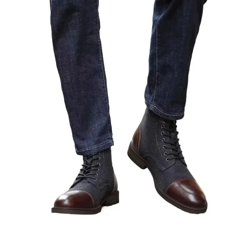 Oxford Wool-Blend Boots