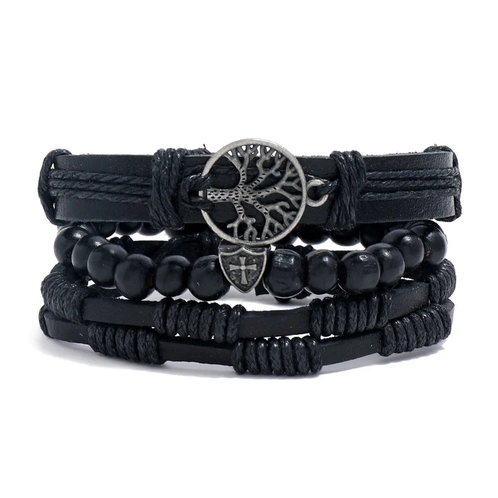 Black Orbit 4-Piece Bracelet Set